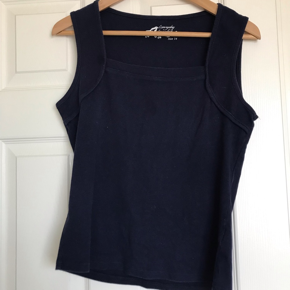 Navy blue top